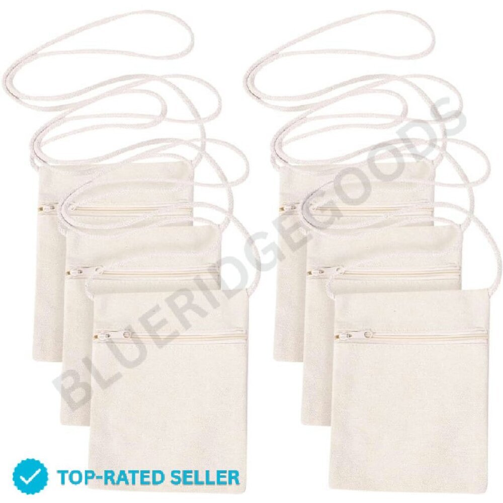 Brand New FSSTUD Craft Bags 17x13cm Cream Zipper Bags